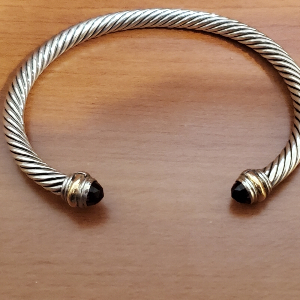 David Yurmam 14k gold and silver amethyst bracelet - Picture 1 of 4